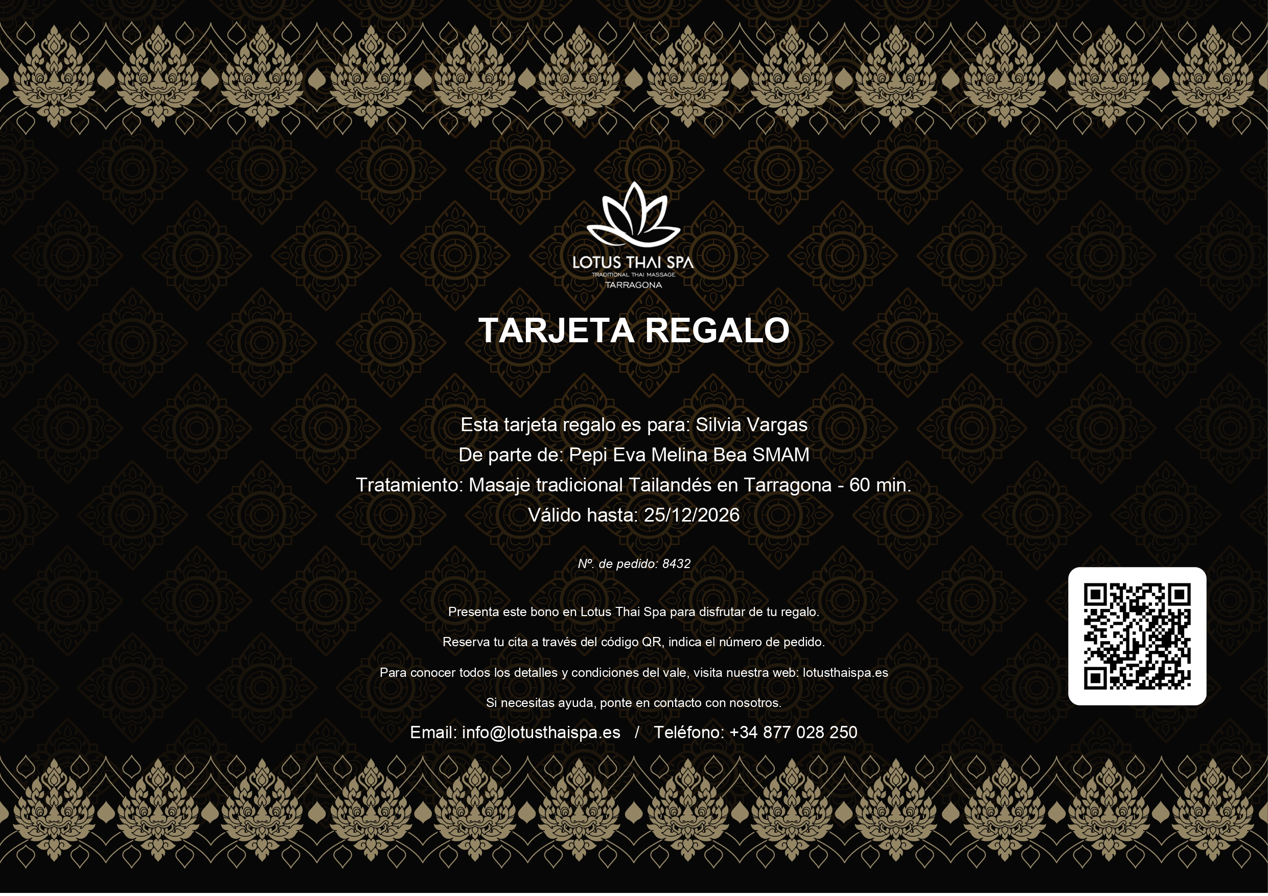 Tarjeta Regalo Silvia Vargas en alta resolución